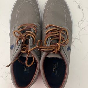 Polo by Ralph Lauren Gray and Brown Men's Sneakers